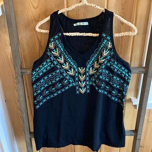 Maurices Aztec v-neck tank